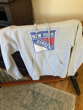Fanatics Gray New York Rangers Hoodie- Chris Kreider